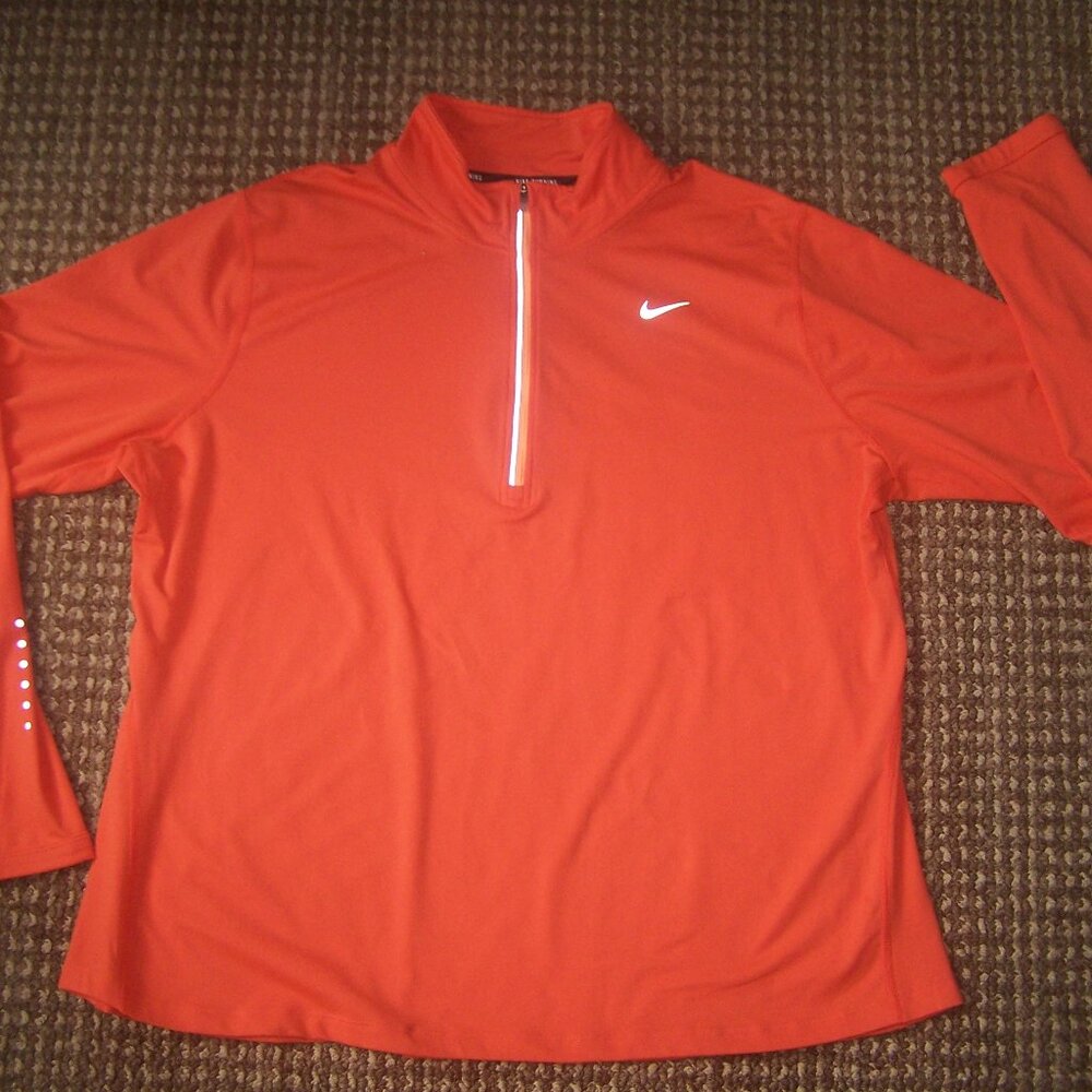 NIKE RUNNING DRI FIT 1/4 ZIP TOP SZ XL